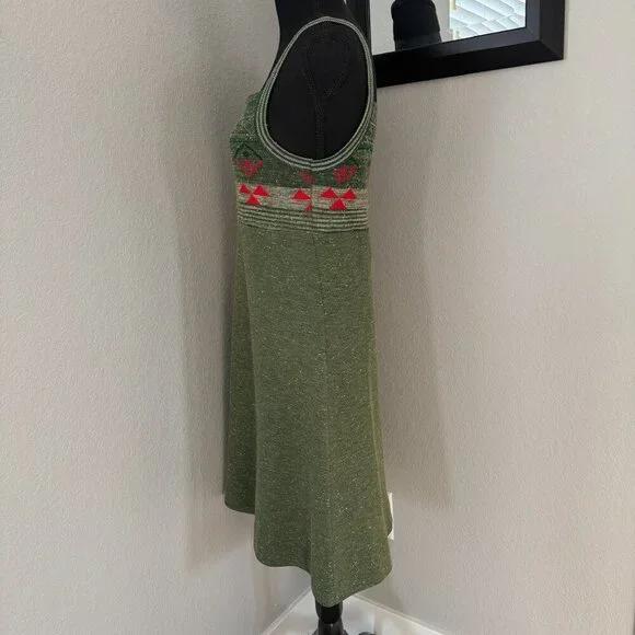 VINTAGE 70s Sleeveless A-Line Sweater Dress Small - Picture 5 of 16